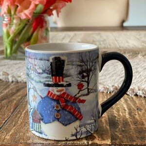 Vintage Christmas Coffee Cup